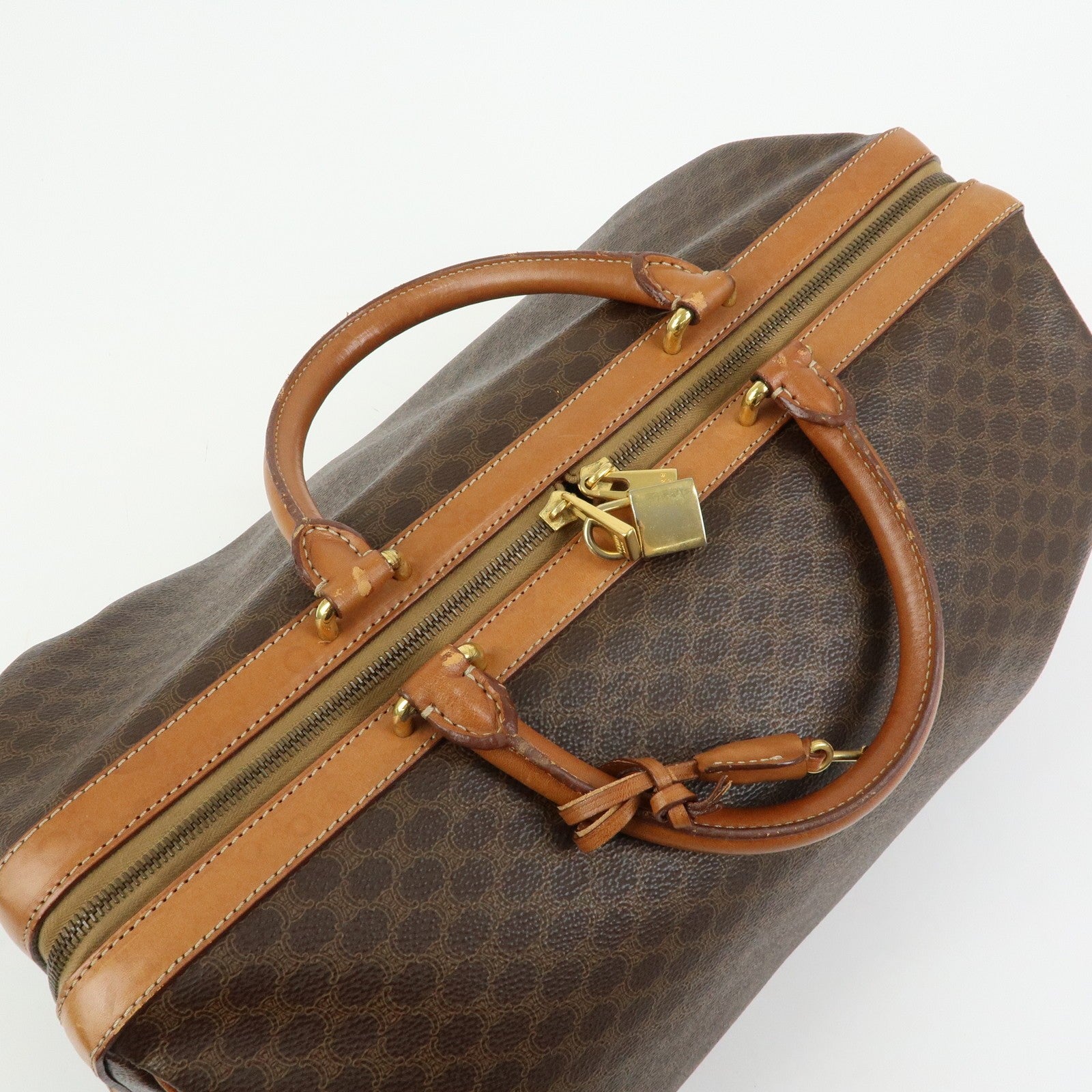 Celine Macadam 2WAY Bag - Brown, PVC Leather