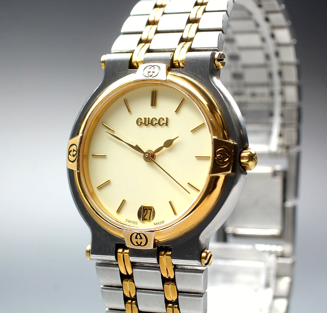 Gucci 9000M Wristwatch - Ivory, Stainless Steel
