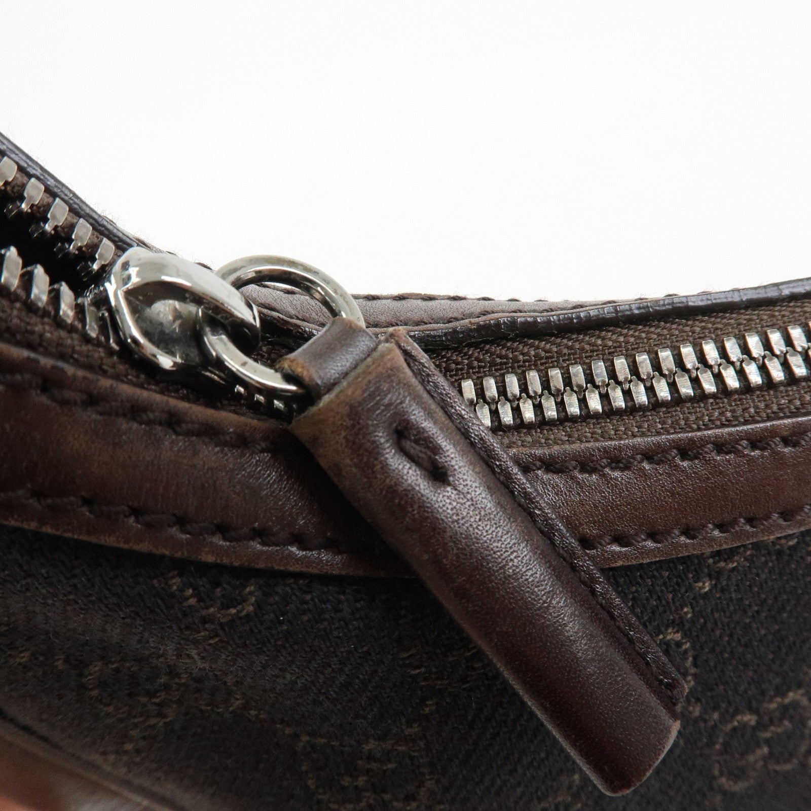 Gucci Shoulder Bag - Dark Brown, Denim, Leather