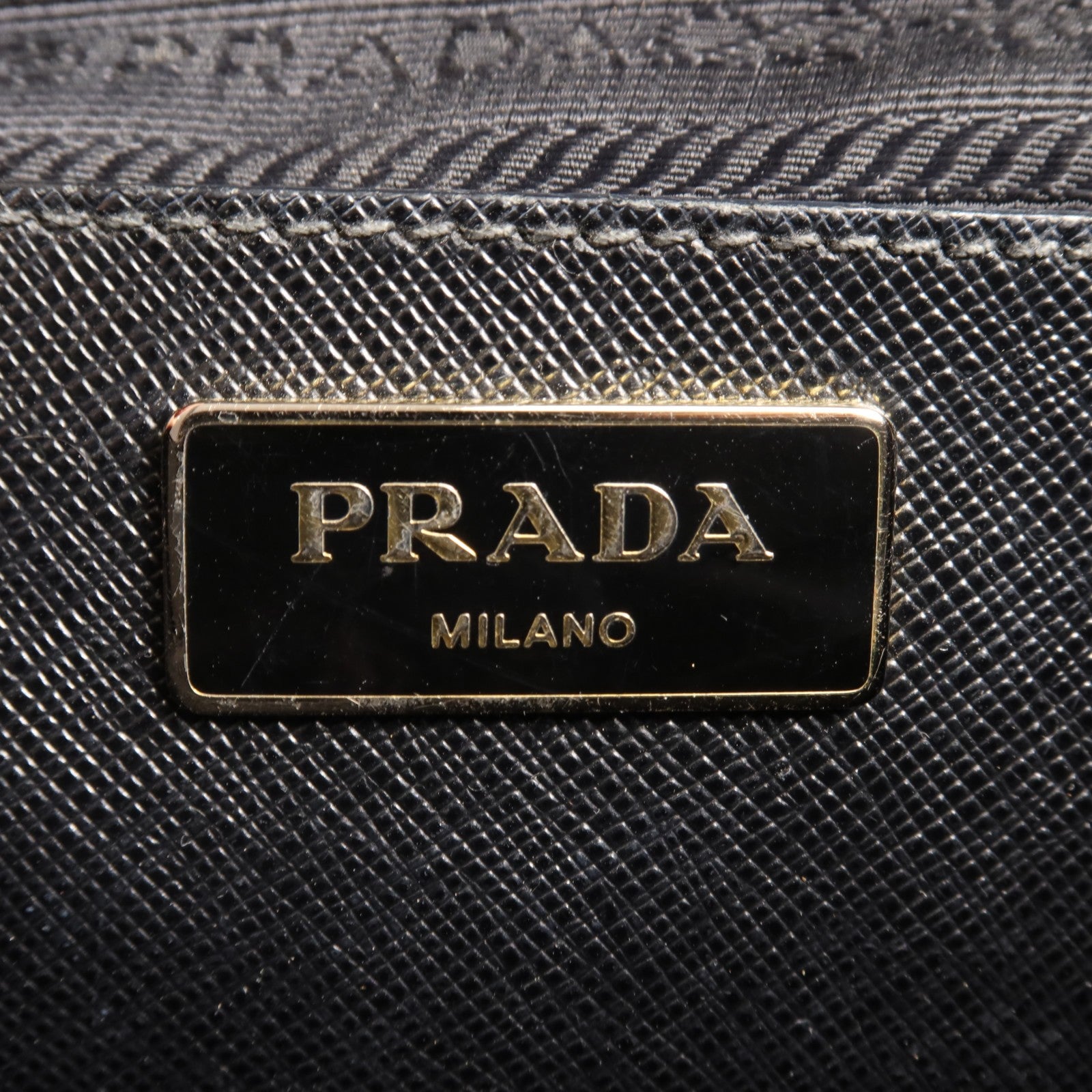 Prada GHW Double Zip Handbag - Black, Calfskin Leather
