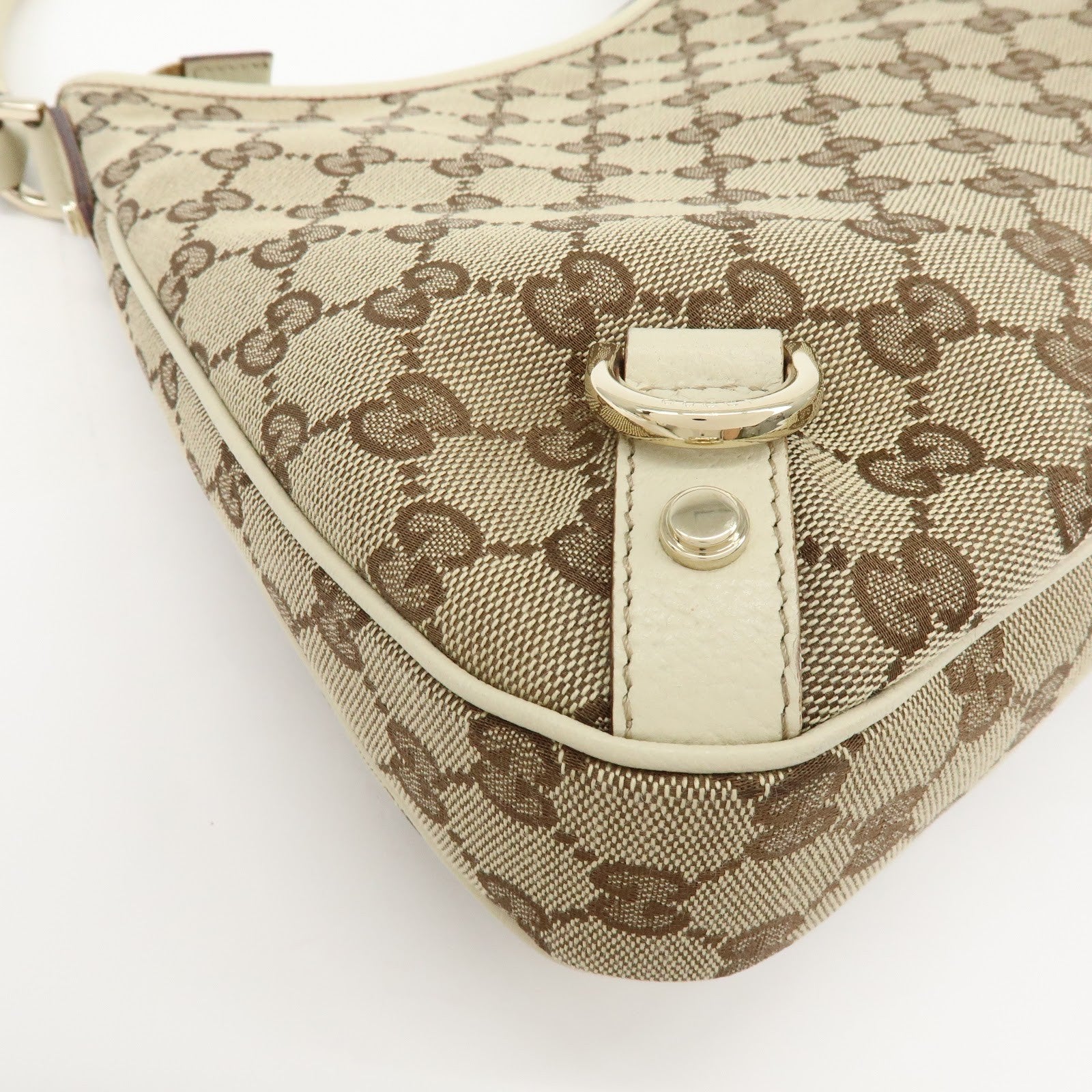 Gucci Abbey Hobo Shoulder Bag - Beige, GG Canvas and Leather