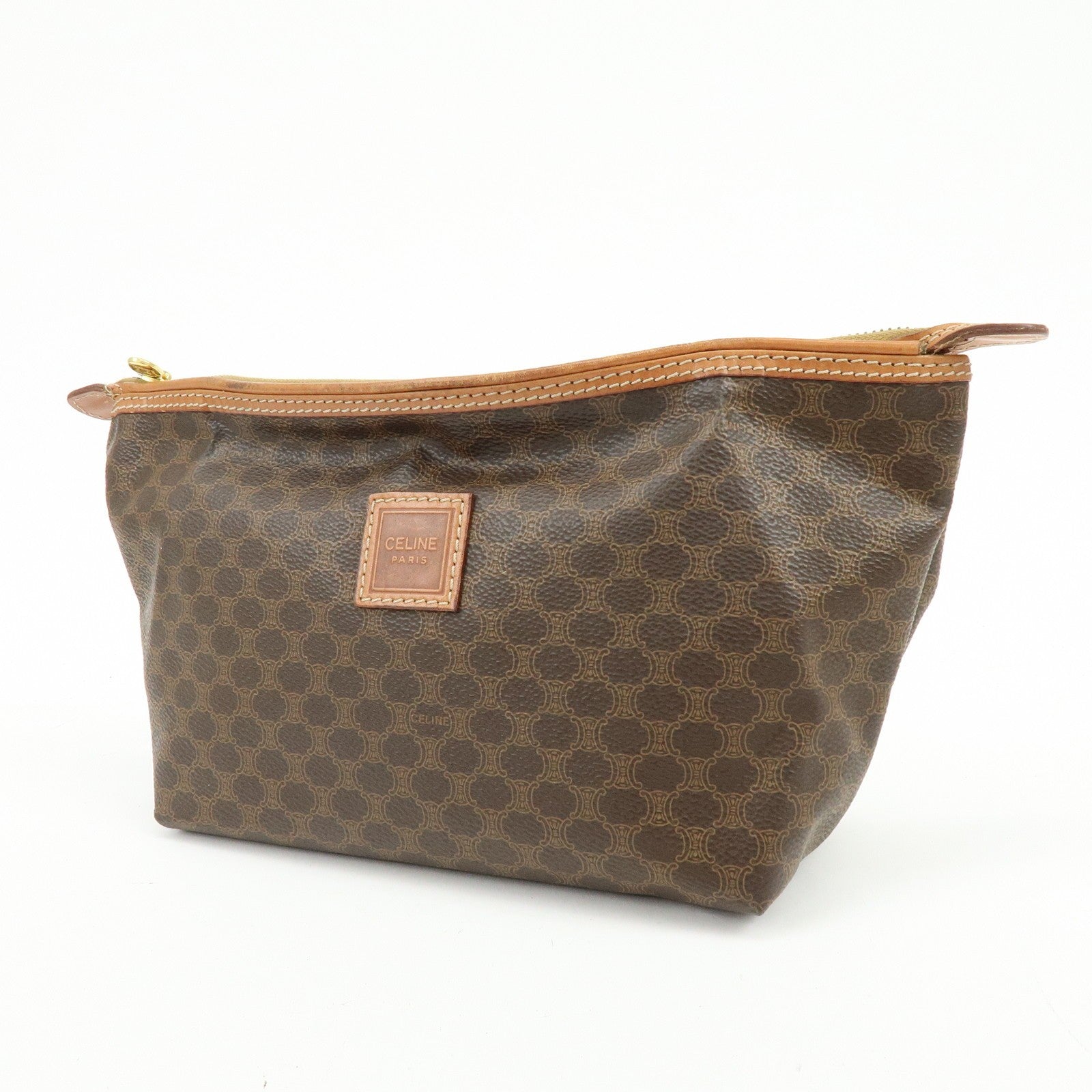 Celine Pouch Accessory Pouch - Brown, PVC Leather