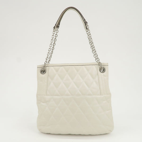 Coach Leather Chain Shoulder Bag - Ivory, Leather