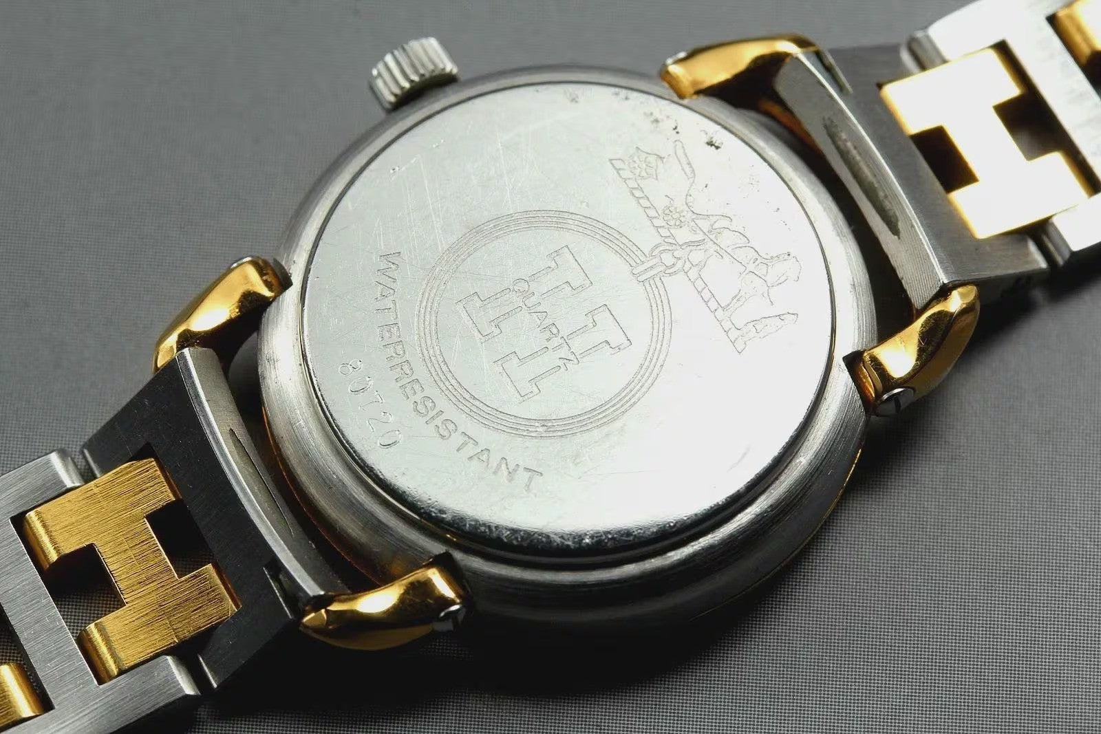 Hermès Pullman Wristwatch - Gold, Stainless Steel