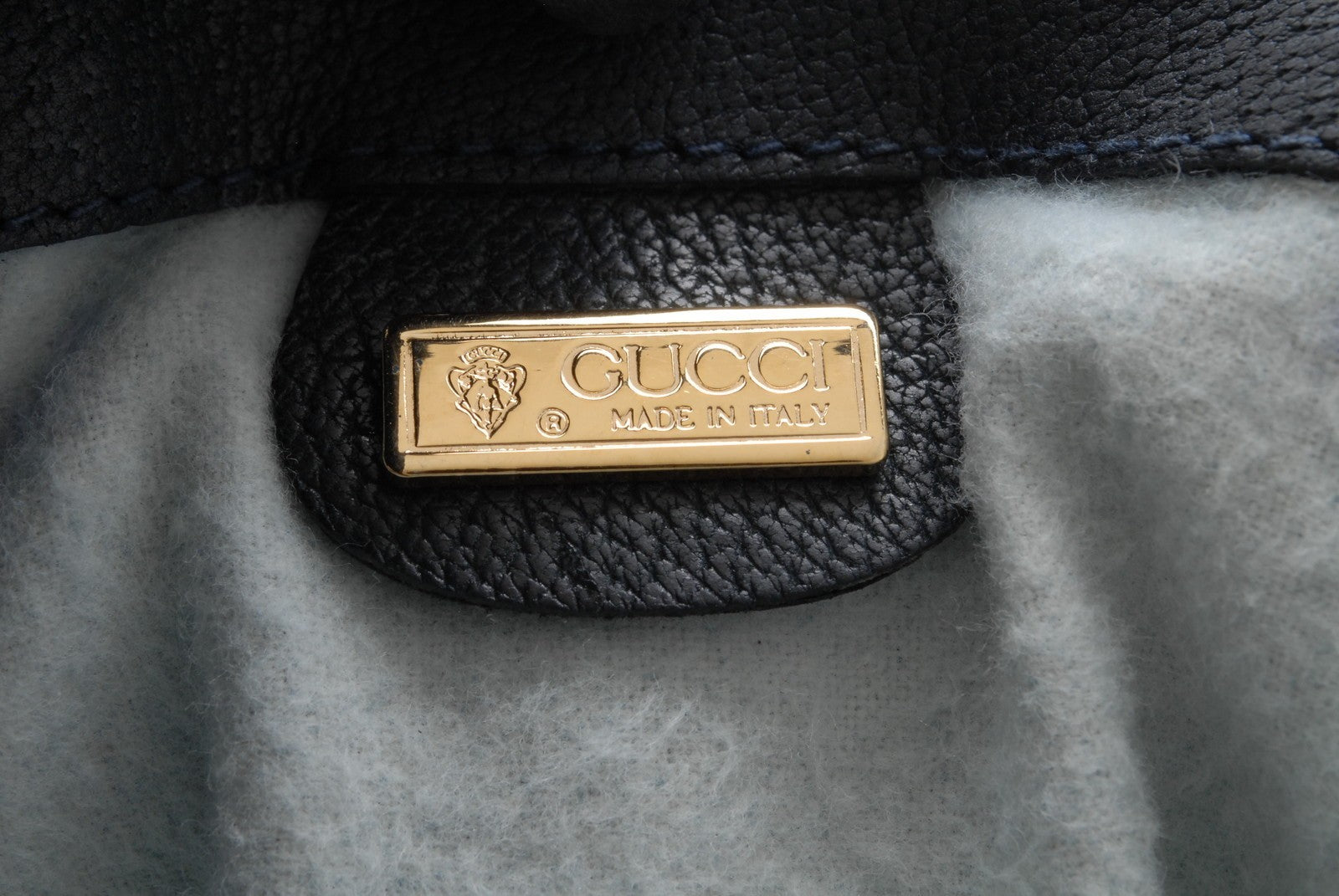 Gucci GG Supreme Shoulder Bag - Navy Blue, Canvas