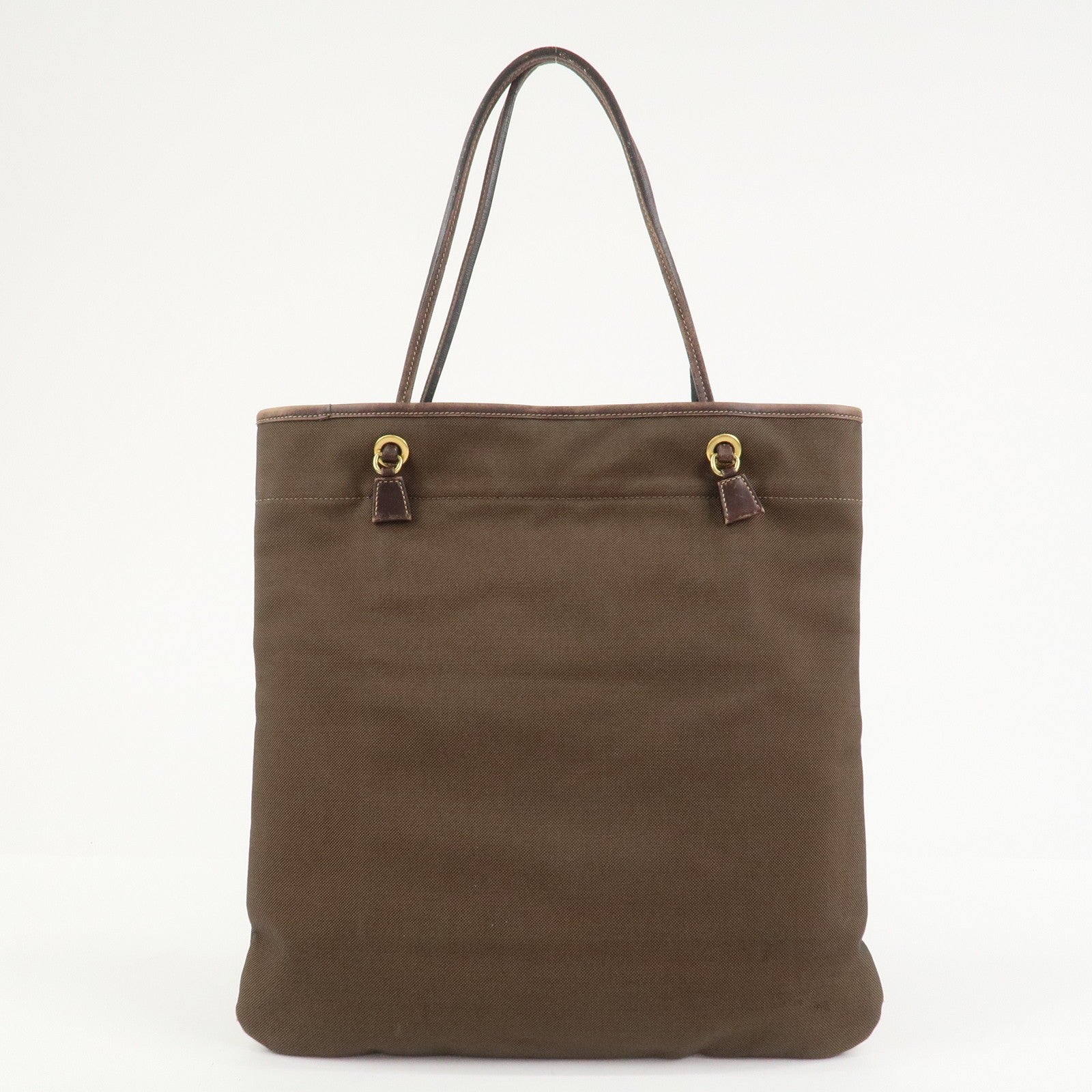 Prada Tote Bag - Brown, Jacquard Canvas, Leather