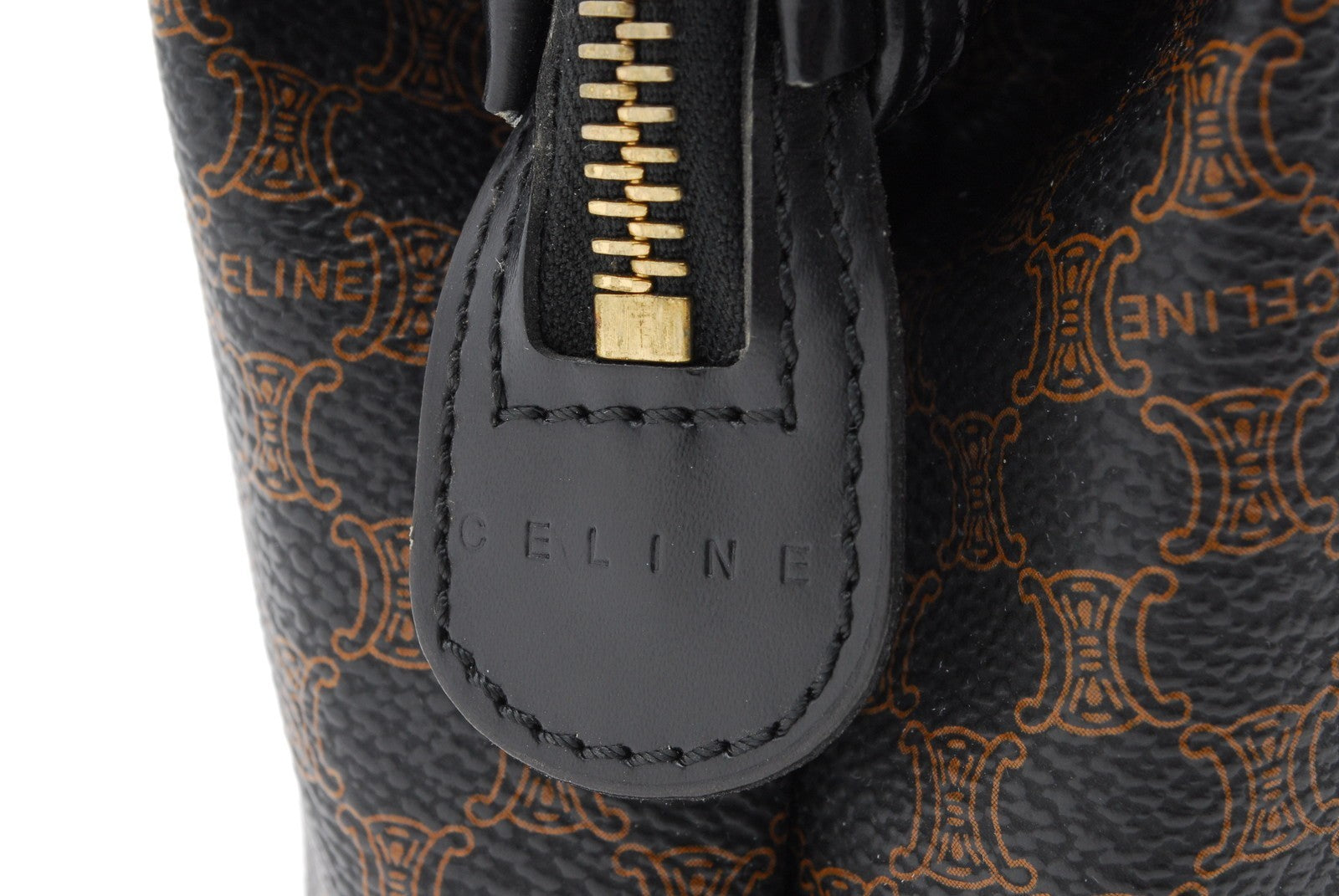 Celine Macadam Clutch Bag - Black, PVC Leather 