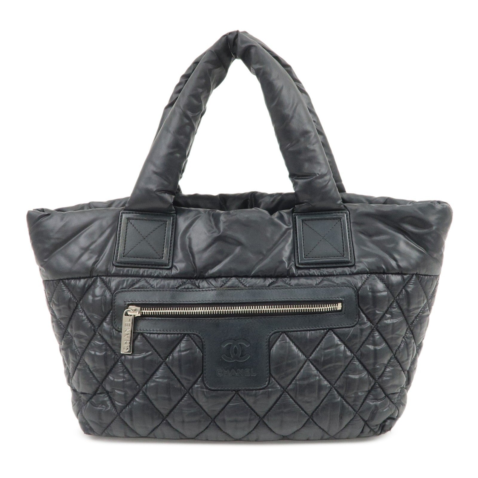 Chanel Coco Cocoon PM Tote Bag - Black, Nylon Leather