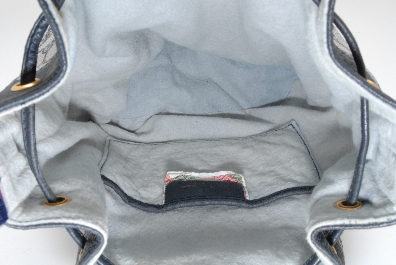 Gucci GG Bucket Bag Shoulder Bag - Navy, Canvas and Leather