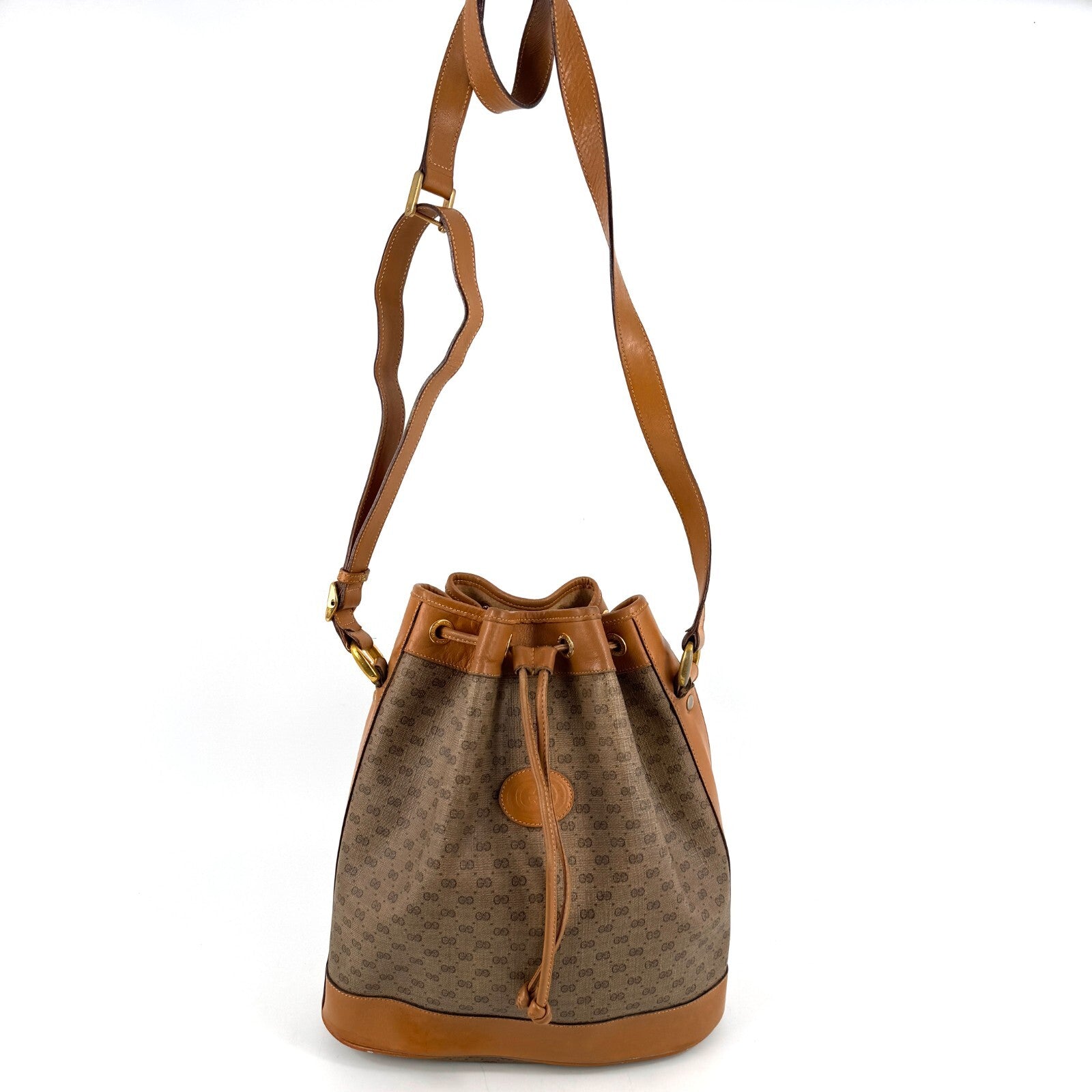 Gucci Micro GG Shoulder Bag - Brown, Leather and PVC
