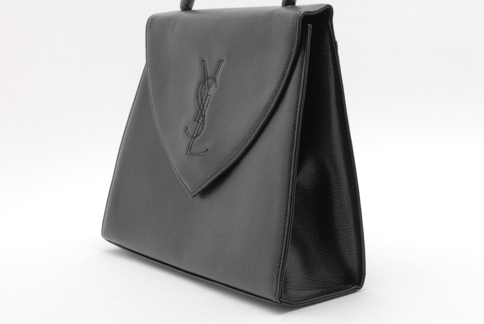 Yves Saint Laurent YSL Top Handle Handbag - Black, Leather