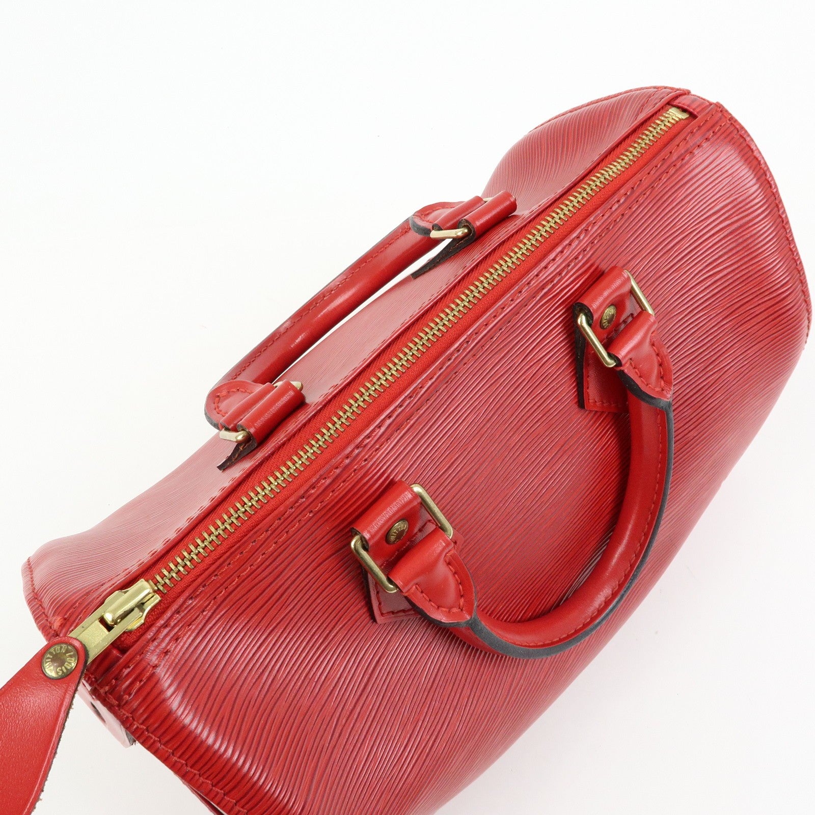 Louis Vuitton Epi Speedy 25 Boston Hand Bag - Castilian Red, Epi Leather