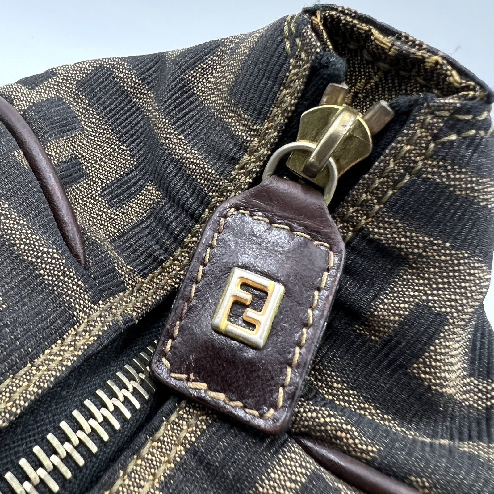 Fendi Vanity Hand Tote Bag - Brown, Canvas and Leather