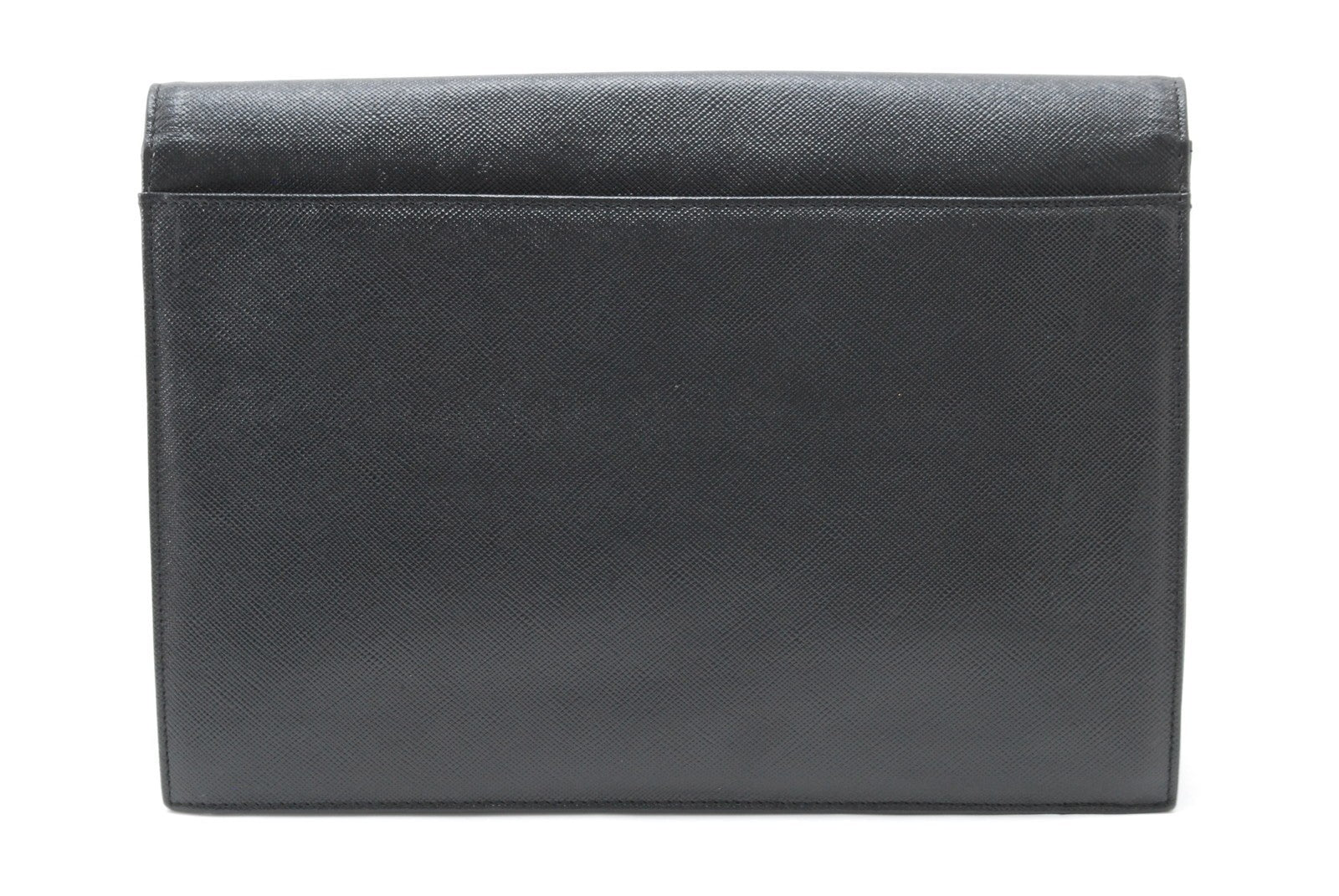 Saint Laurent Clutch Bag - Black, Leather Calfskin 