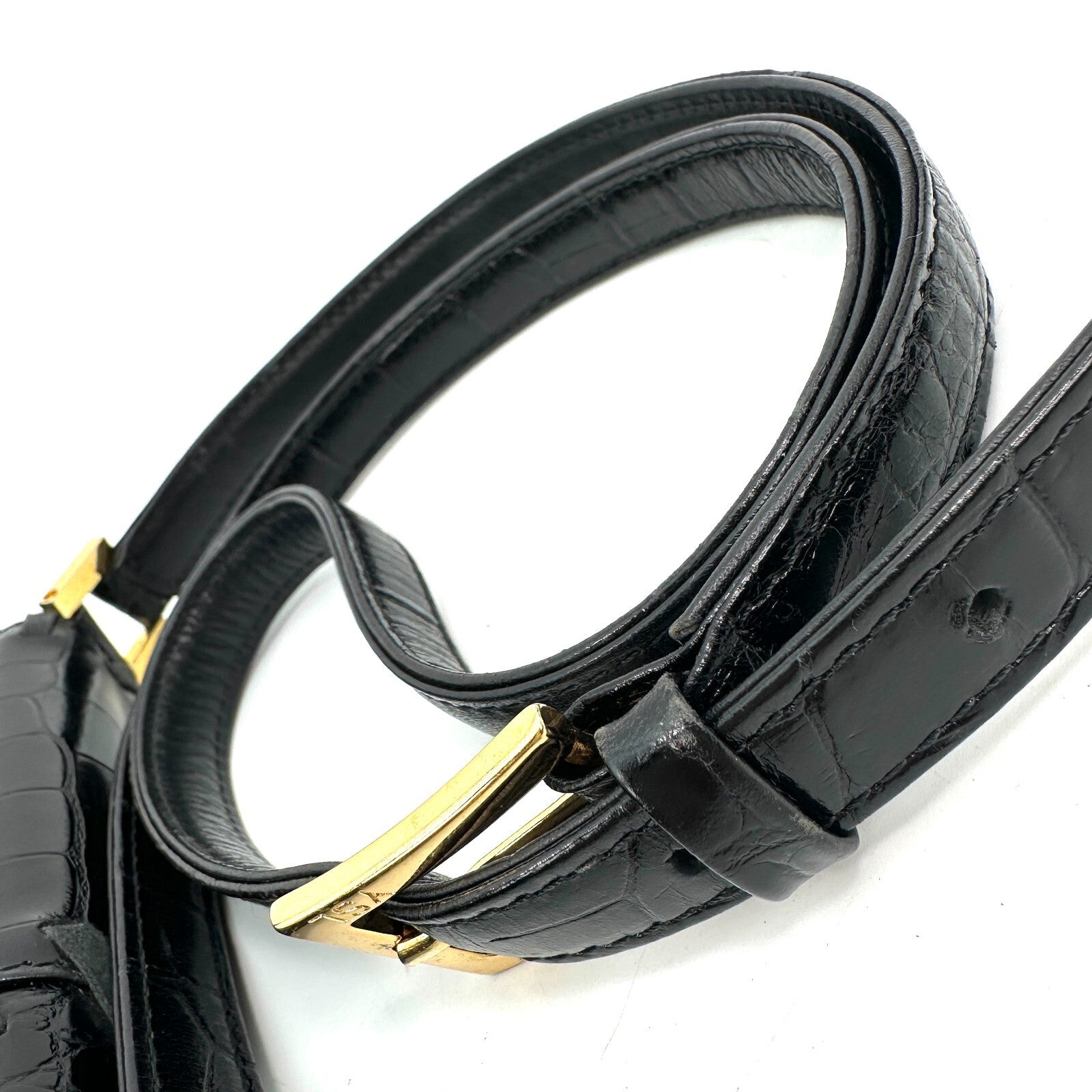Saint Laurent Yves Shoulder Bag - Black, Leather 