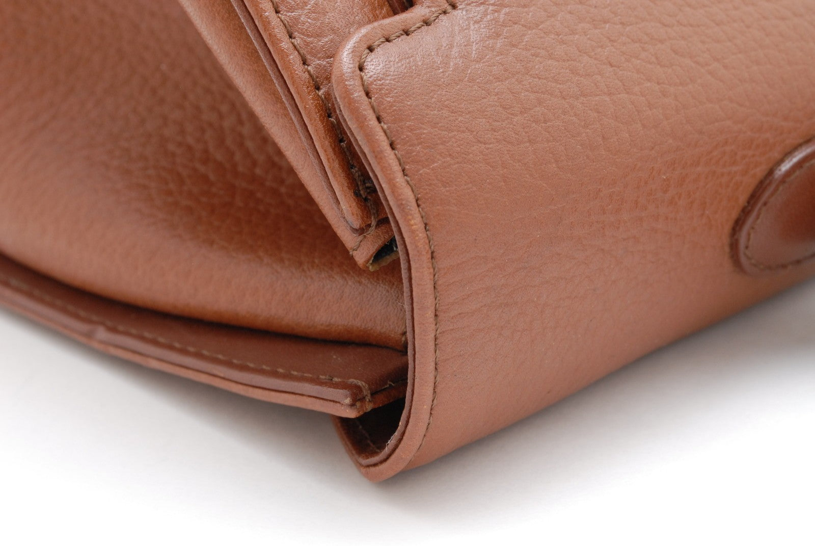 Burberry Burberrys Top Handel Handbag - Brown, Leather