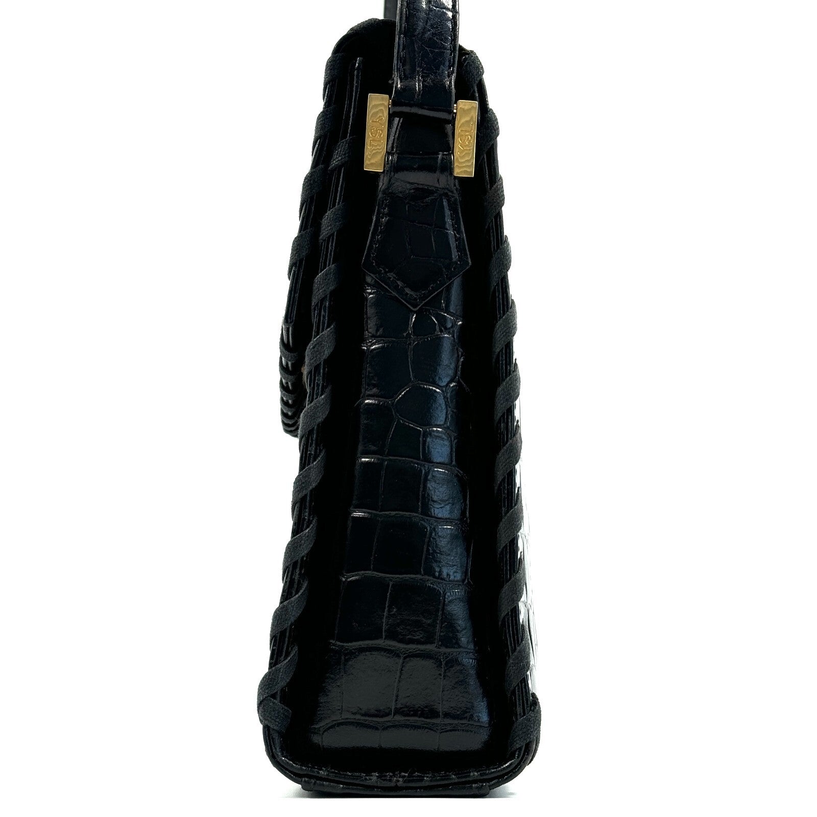 Saint Laurent YSL Shoulder Bag - Black, Leather 