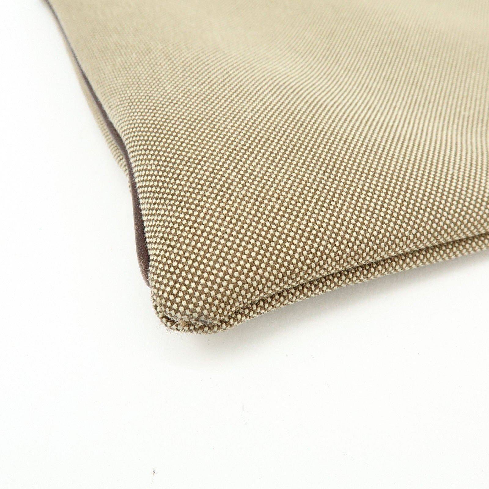 Prada Logo Jacquard Clutch Bag - Khaki, Jacquard Leather