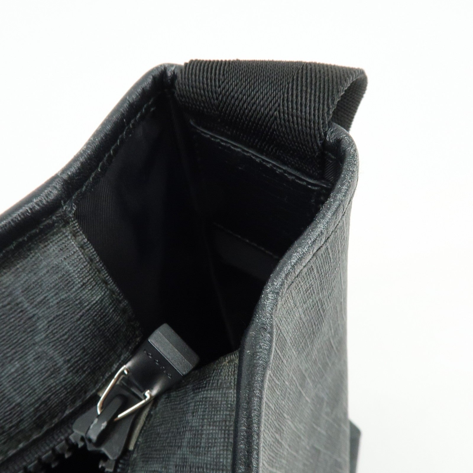 GUCCI GG Supreme 2Way Bag Hand Bag Shoulder Bag Black