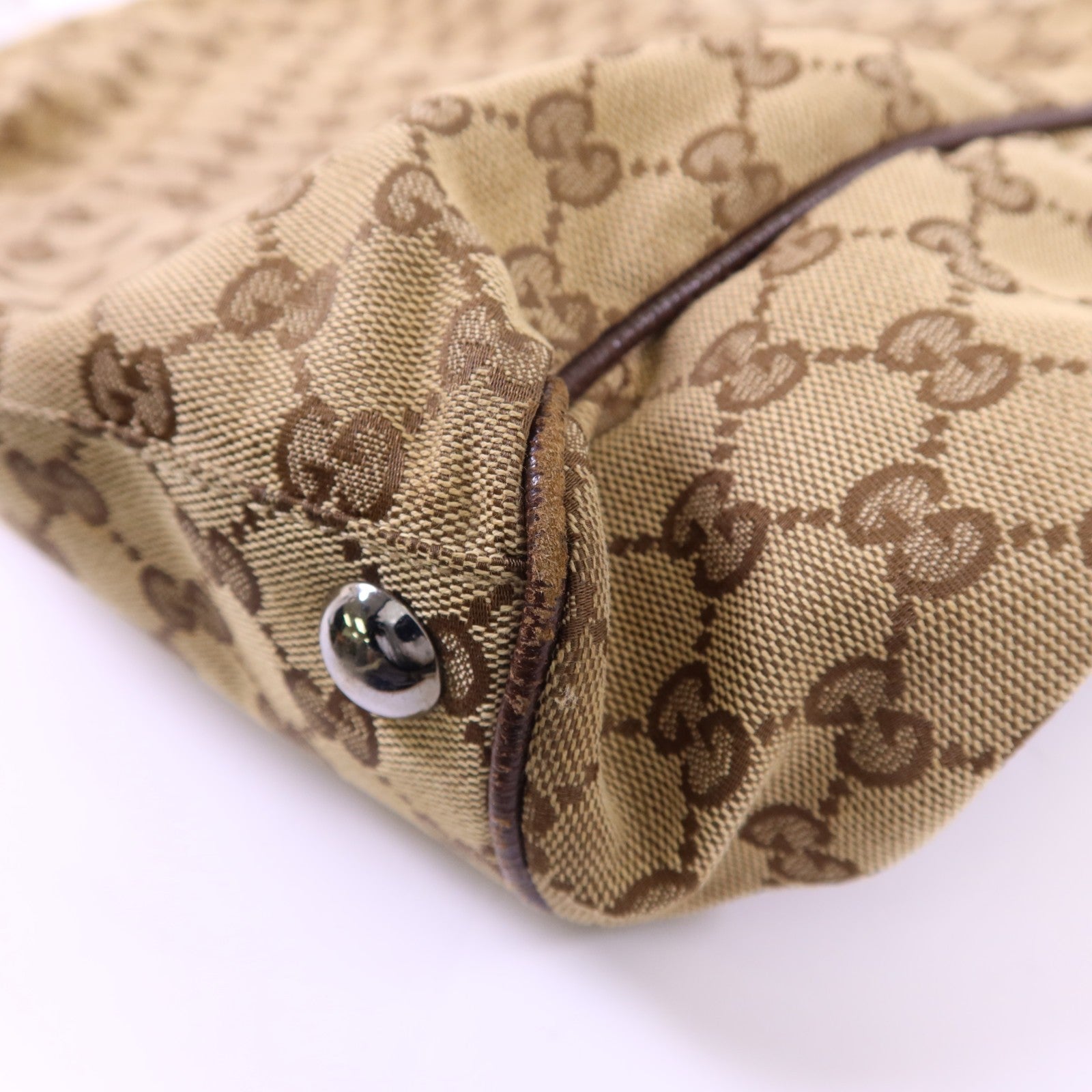 Gucci GG SHW Tote Bag - Brown, Canvas 