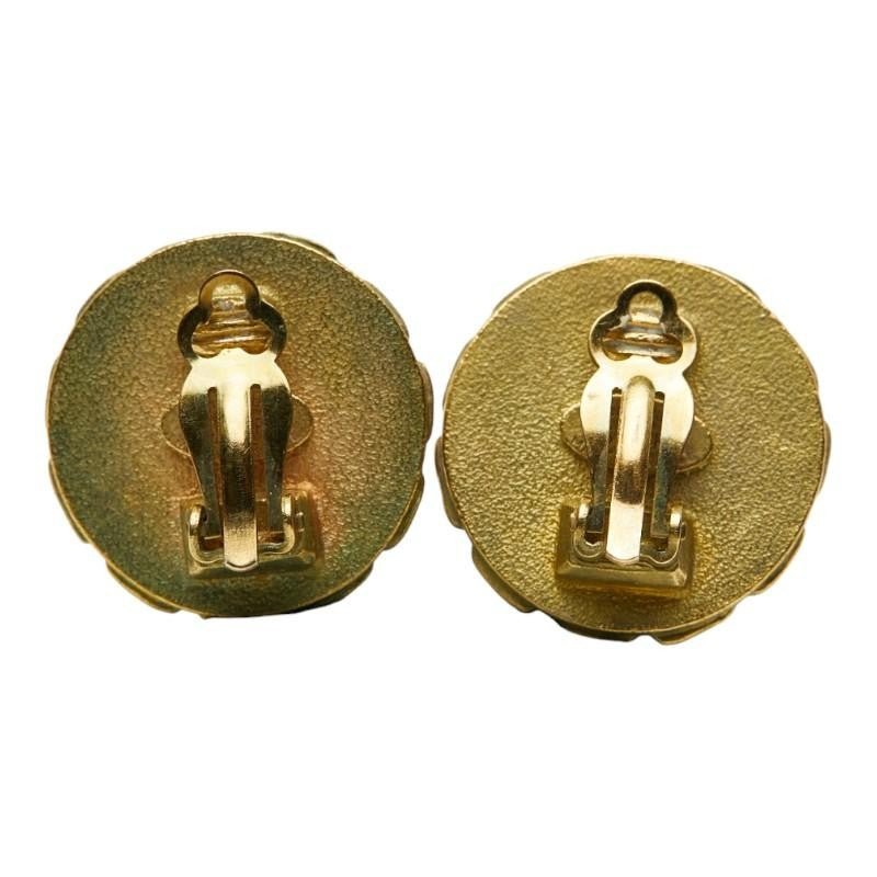 Chanel Vintage Coco Mark Earrings - Gold, Plated