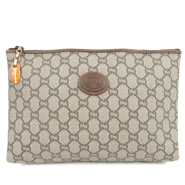 Gucci Old Gucci Clutch Bag - Beige, Brown, GG Plus Leather