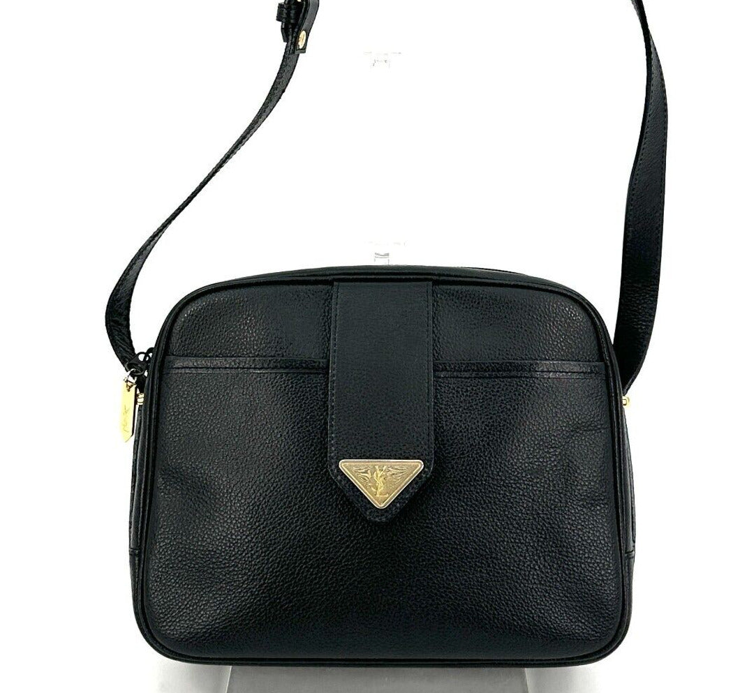 Saint Laurent YSL Shoulder Bag - Black, Leather