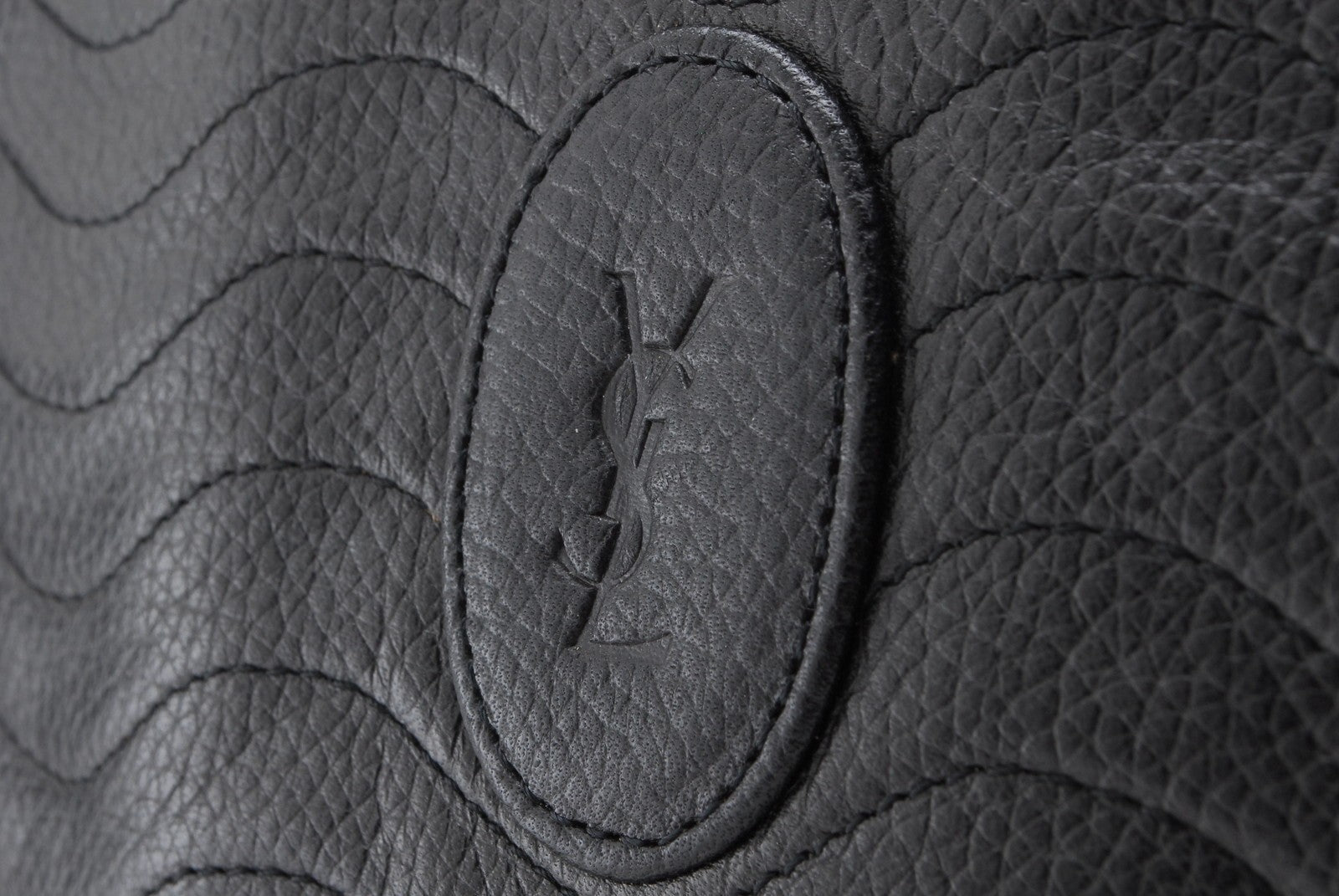 Saint Laurent Yves Shoulder Bag - Black, Leather 