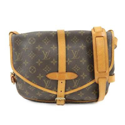 Louis Vuitton Monogram Saumur 30 Canvas Shoulder Bag Brown