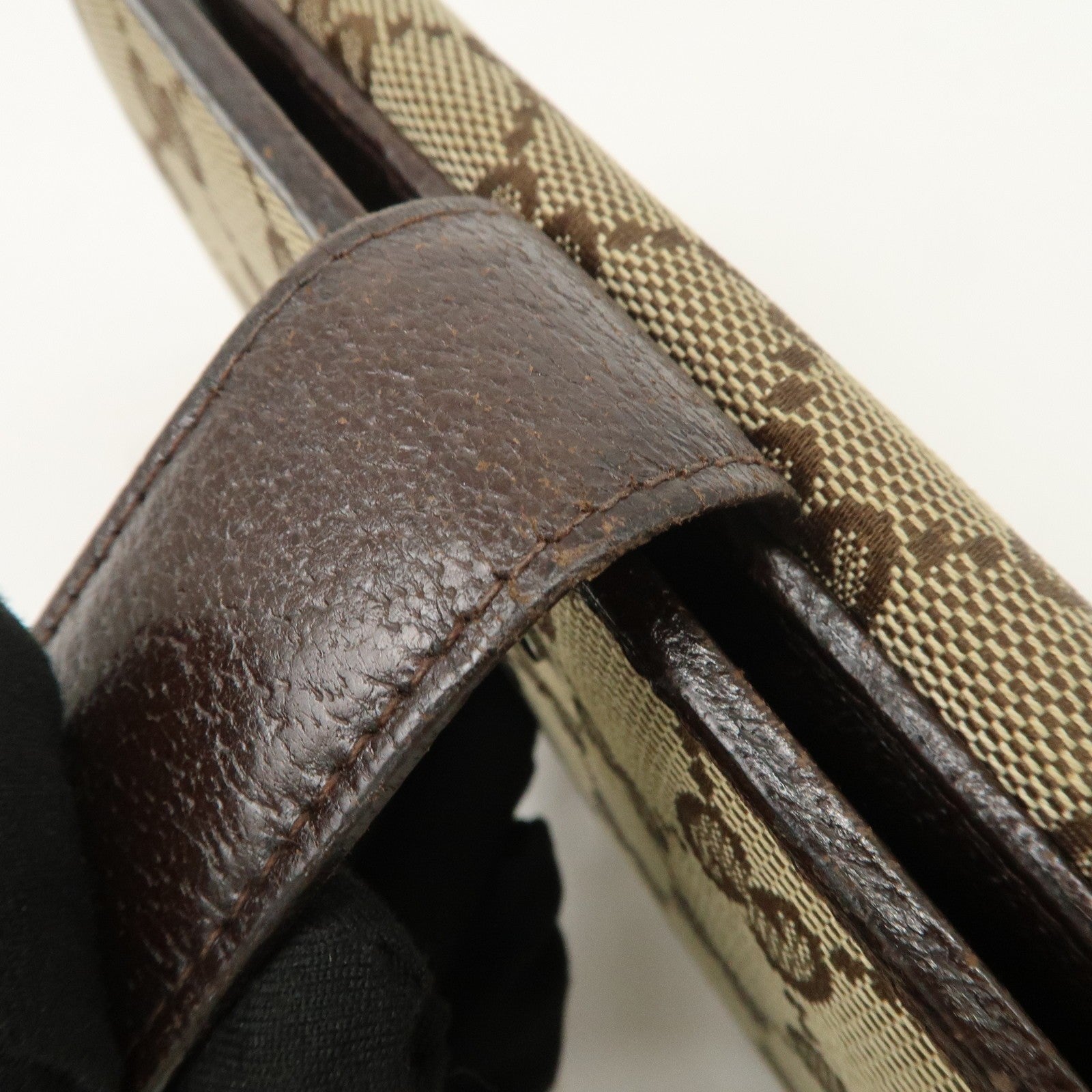 Gucci GG Canvas Leather Bi-fold Long Wallet - Dark Brown, Leather