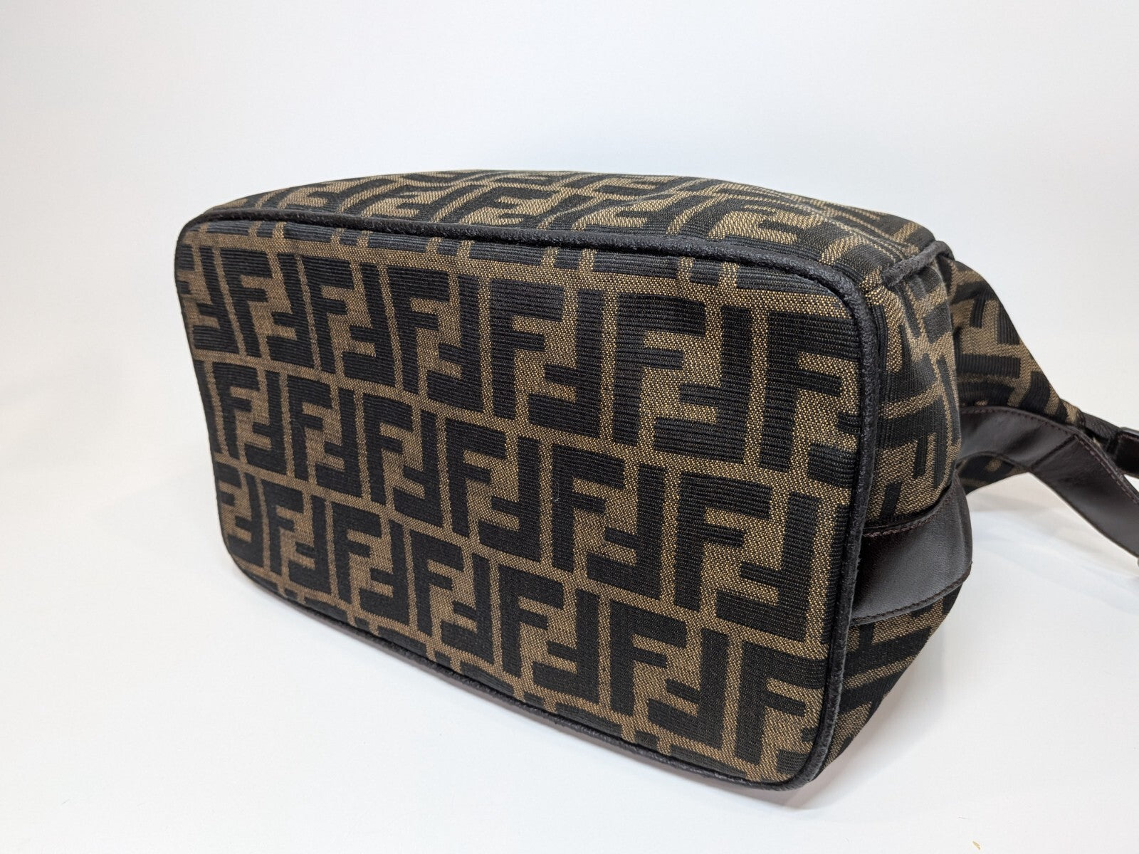 Fendi Zucca Handbag - Brown, Canvas Leather