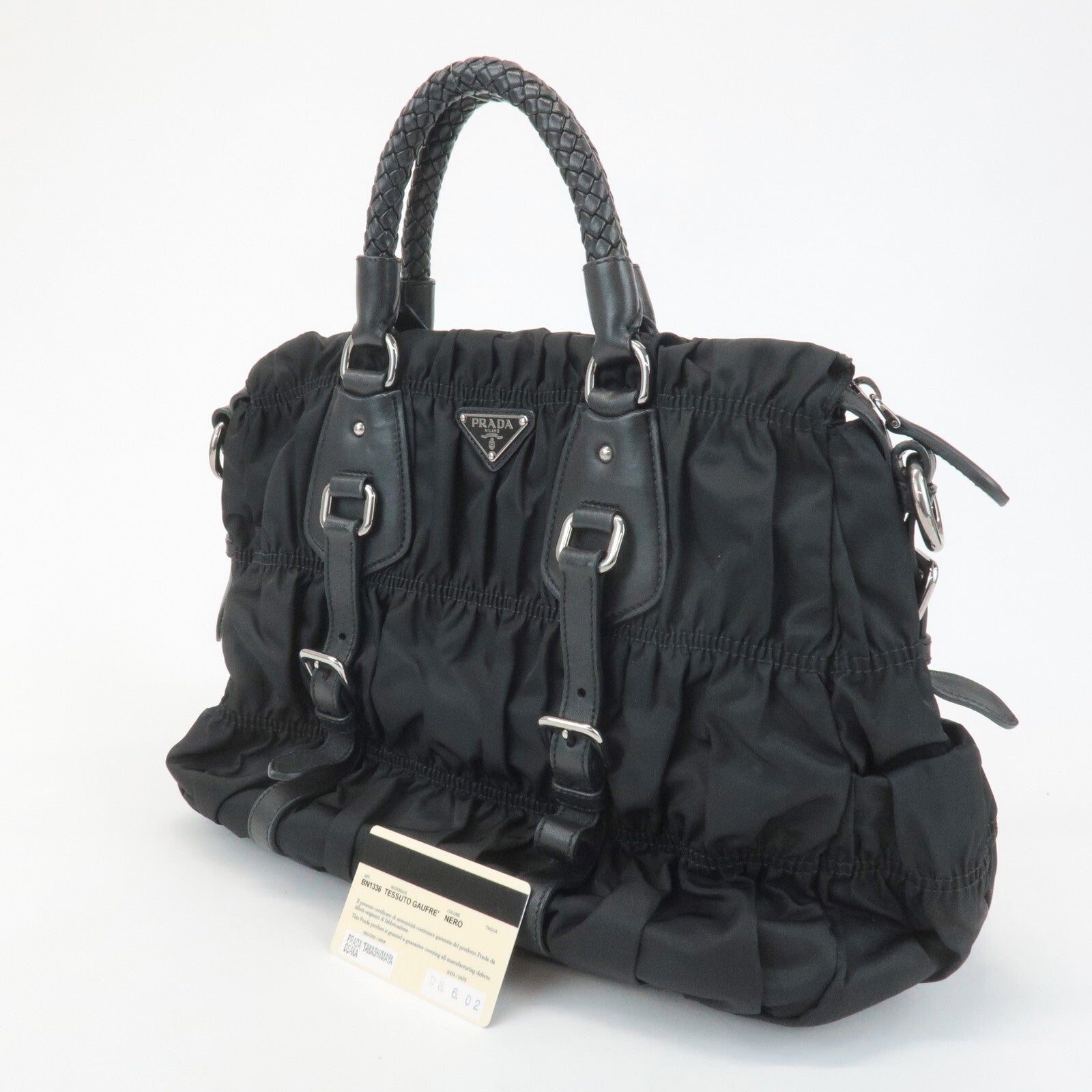 Prada Handbag - Black, Nylon and Leather
