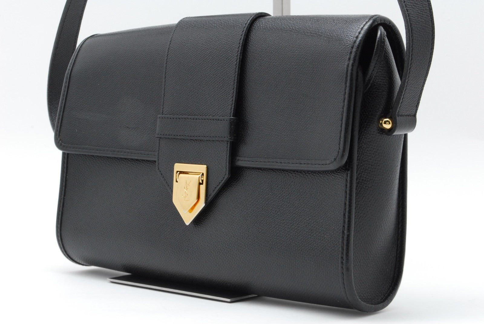 Saint Laurent Yves Saint Laurent Shoulder Cross Body Bag - Black, Leather