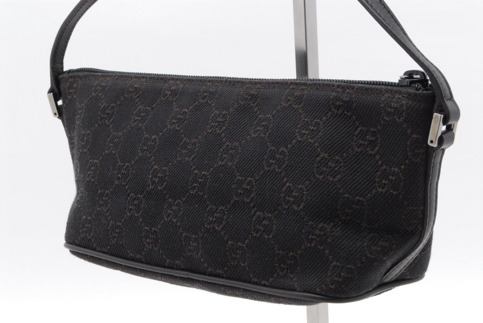 Gucci GG Accessory Pouch Purse - Black, Canvas 