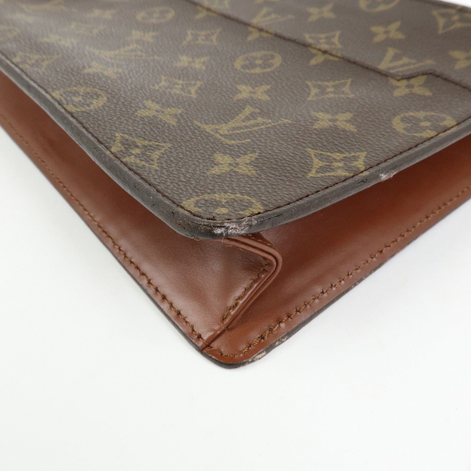 Louis Vuitton Monogram Pochette Homme Clutch Bag - Monogram, Canvas, Leather