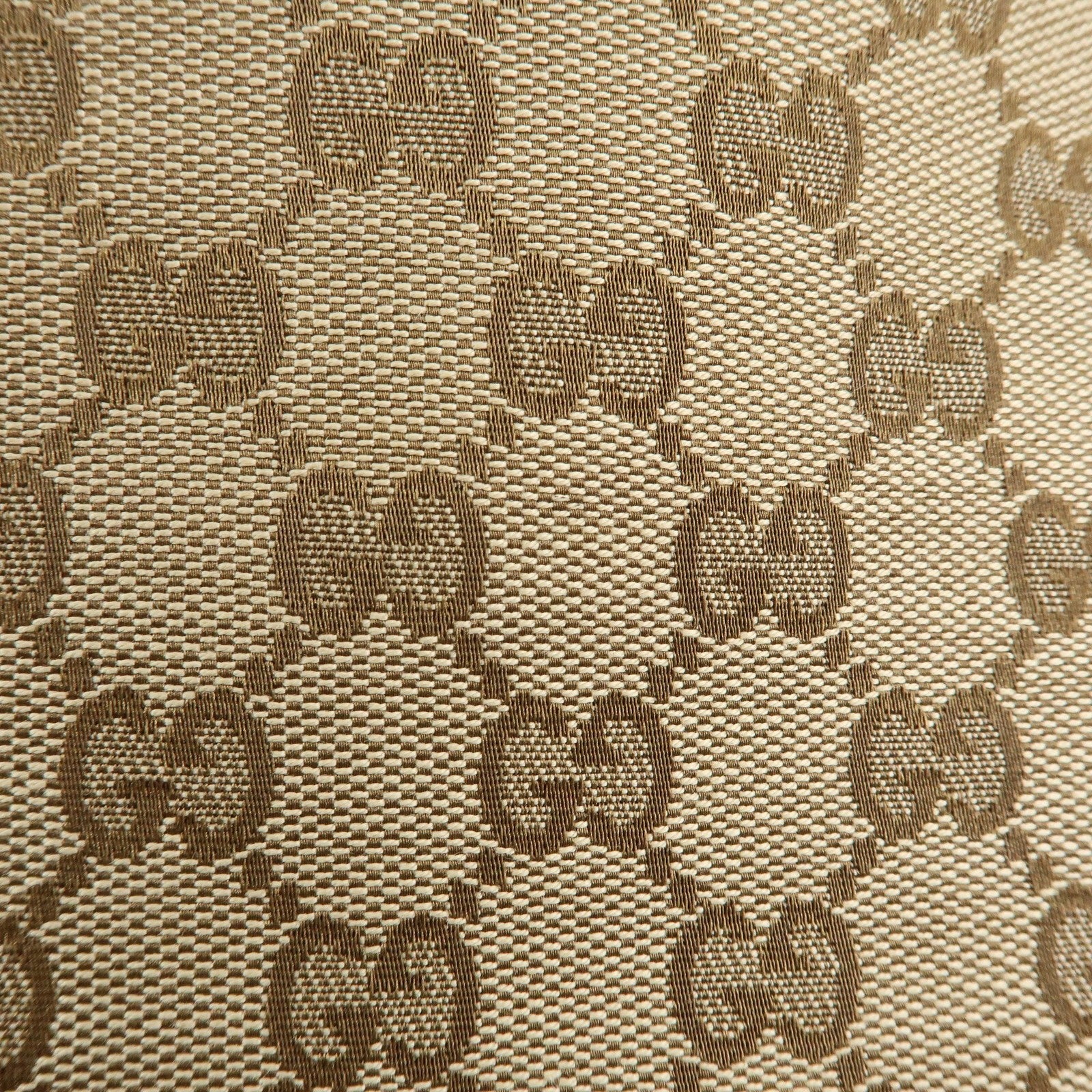 Gucci Hand Bag - Beige, Canvas Leather