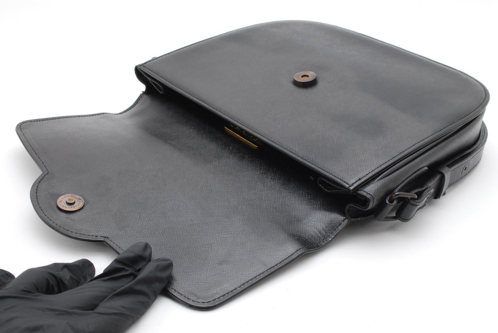 Saint Laurent Yves Shoulder Bag - Black, Leather 