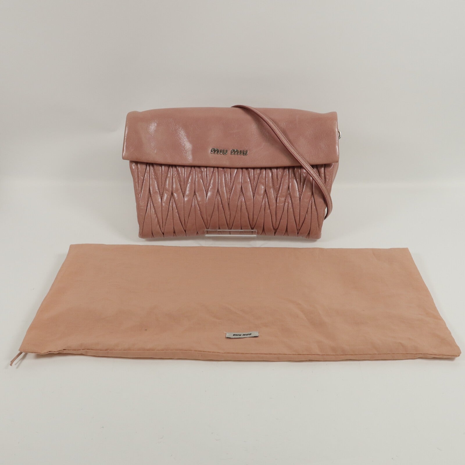 Miu Miu SHW Shoulder Bag - Pink, Calfskin Leather
