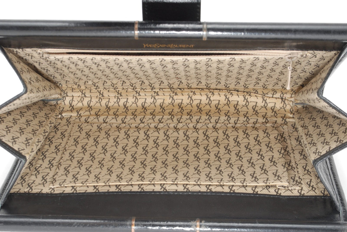 Saint Laurent Yves Saint Laurent Clutch Bag - Black, Leather