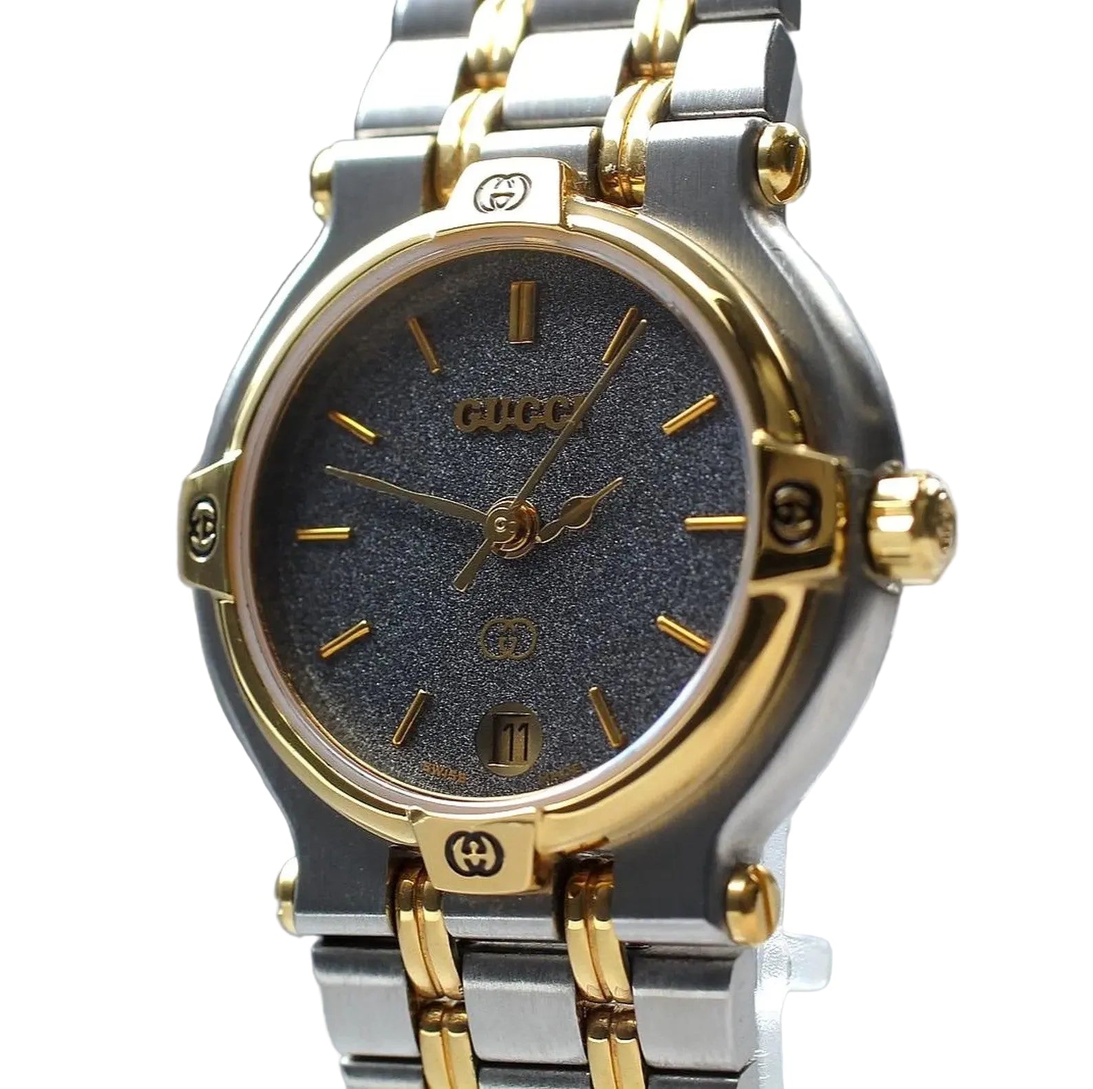 Gucci 9000L Watch - Black, Stainless Steel