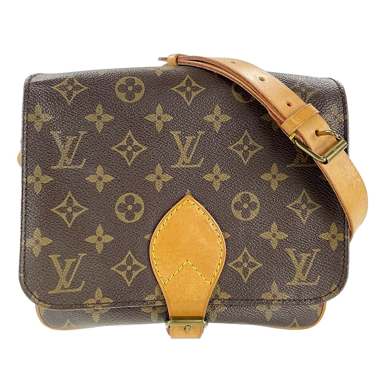 Louis Vuitton Cartouchiere MM Shoulder Bag - Brown, Leather