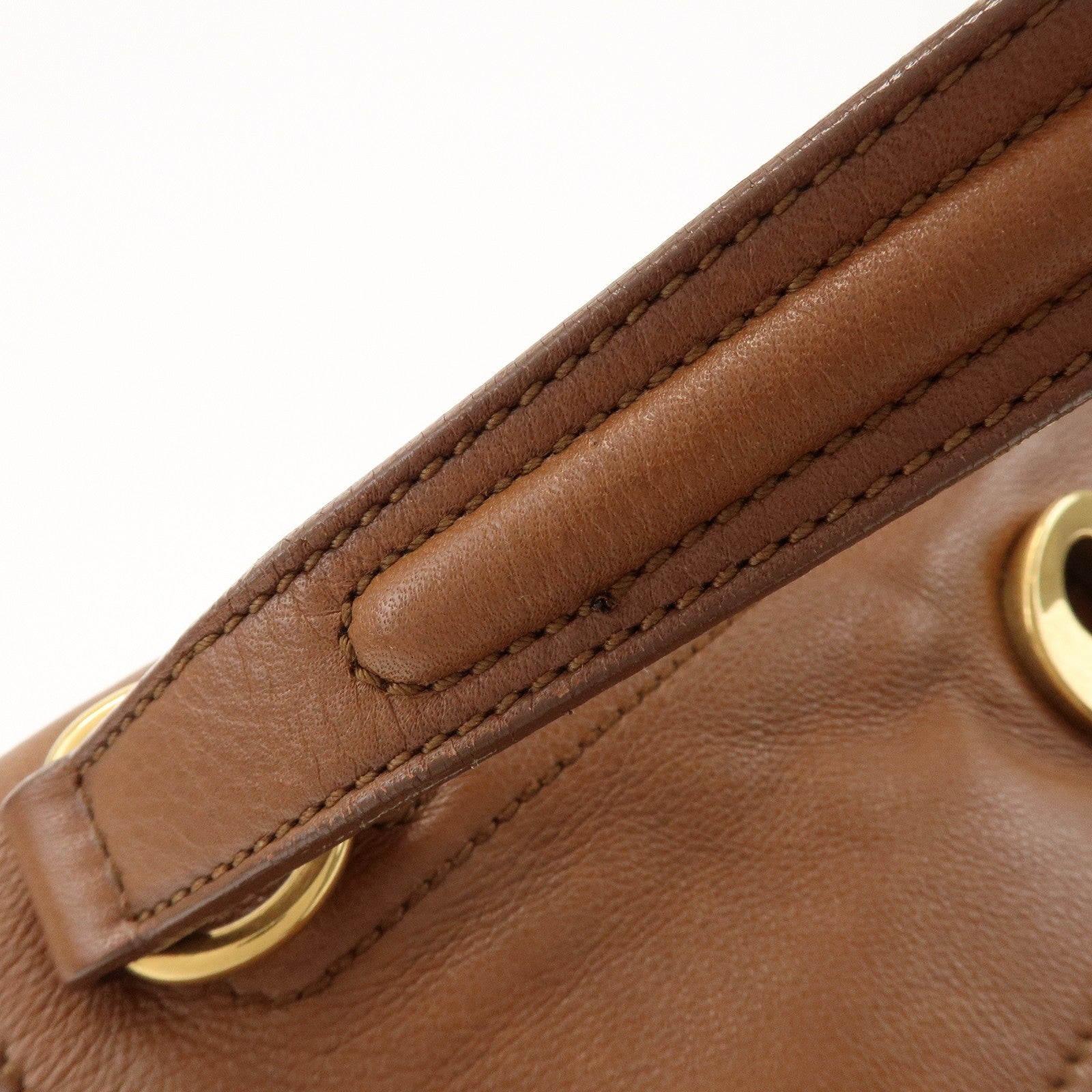 Saint Laurent Muse Two Hand Bag - Brown, Leather Canvas