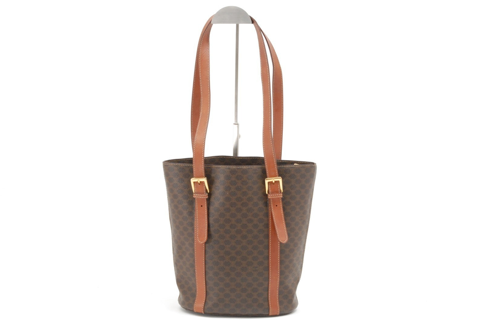 Celine Macadam Tote Bag - Brown, PVC Coated Canvas