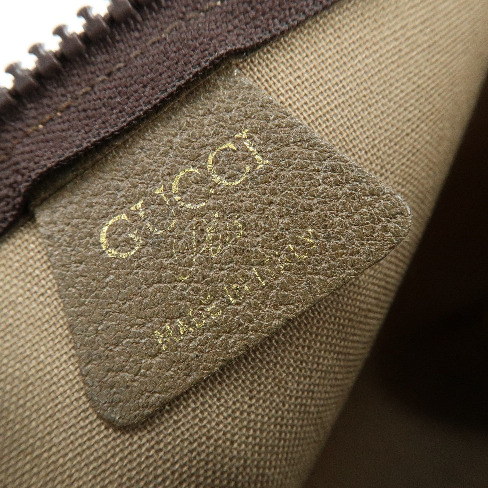 Gucci GG Plus Clutch Bag - Beige, Leather