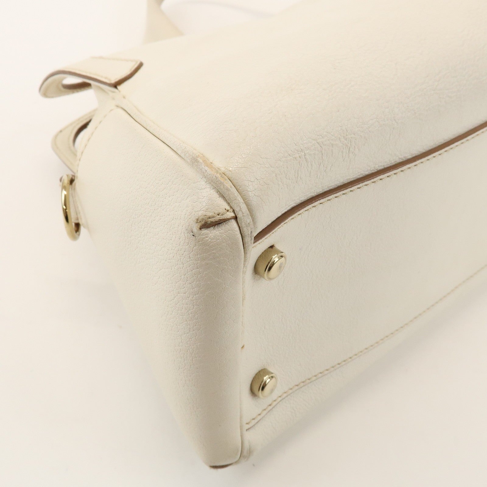 Cartier Must Line Marcello 2Way Hand Bag - White, Leather