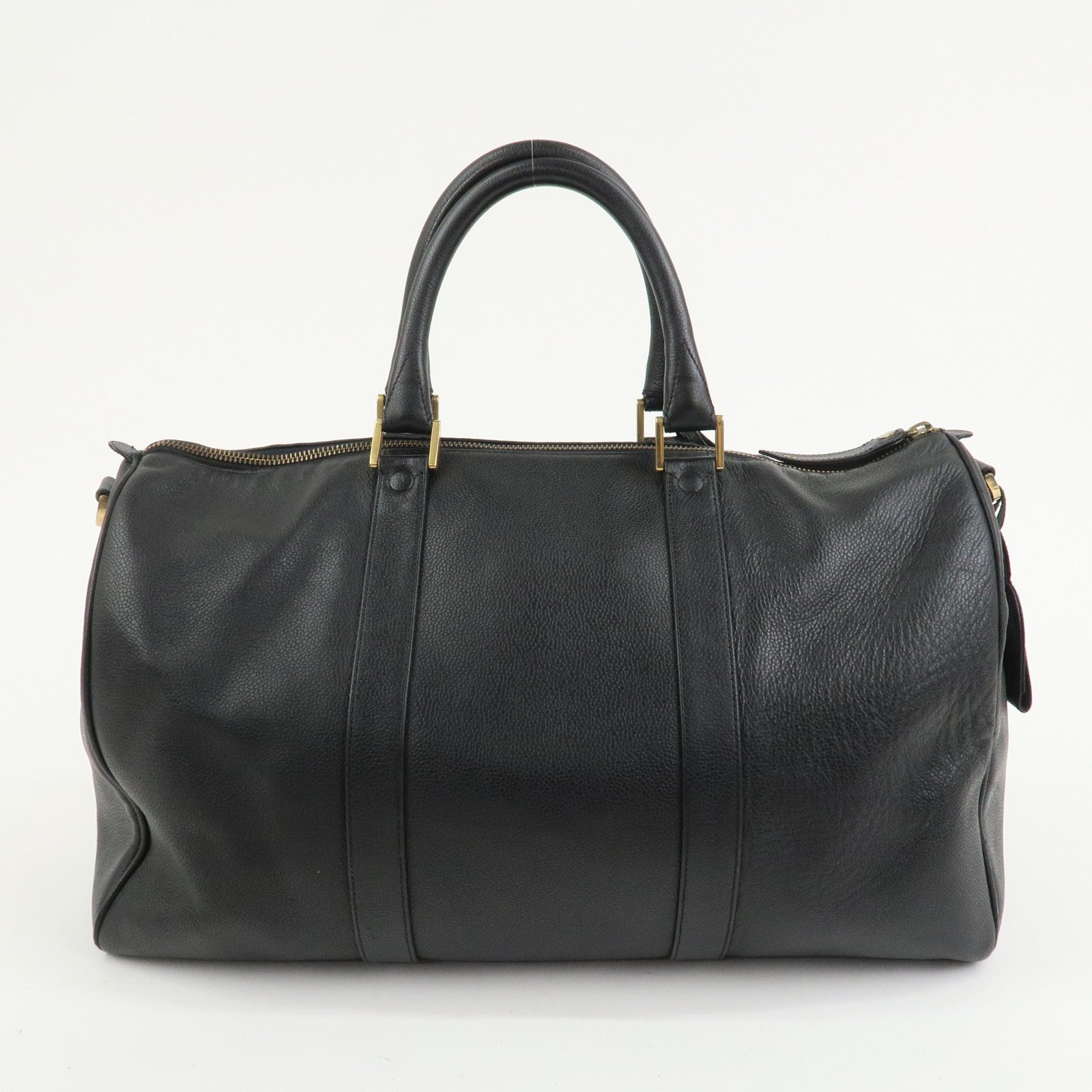 Chanel Coco Mark Caviarskin Boston Bag - Black, Leather