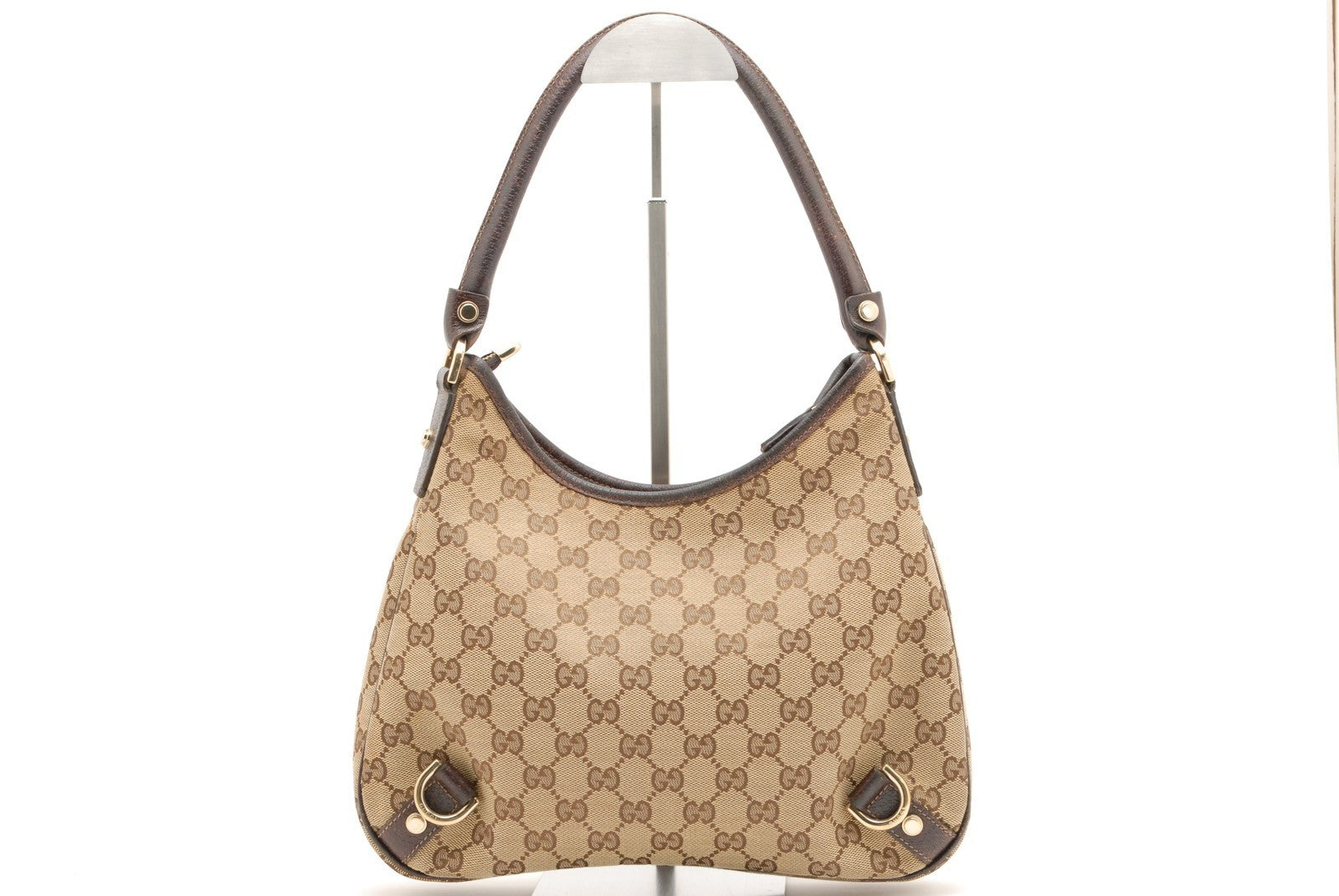 Gucci Abbey D-Ring Hobo Shoulder Bag - Brown, Leather