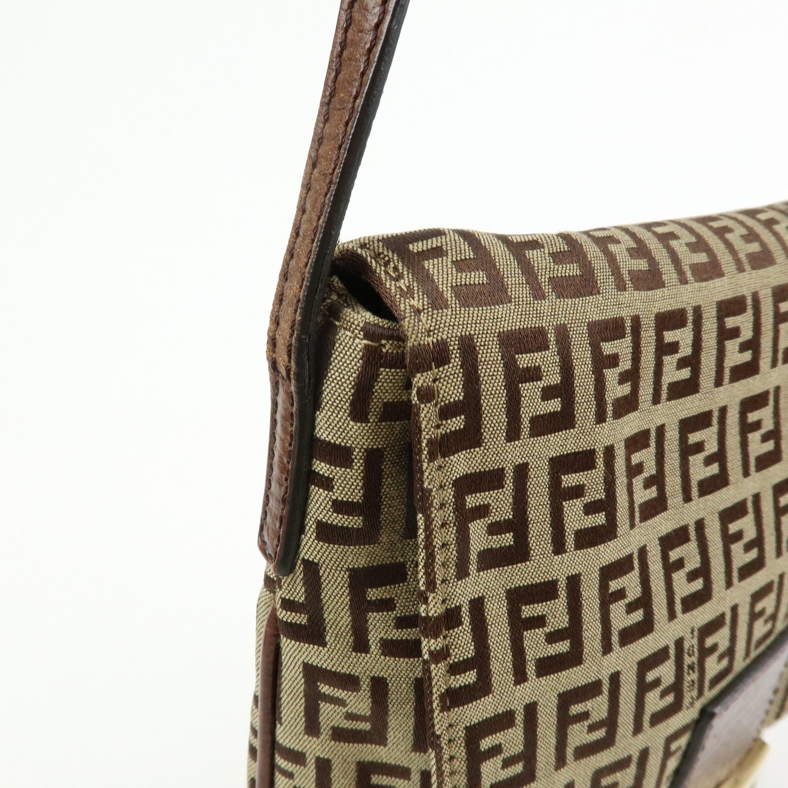 Fendi Shoulder Crossbody Bag - Brown, Canvas Leather