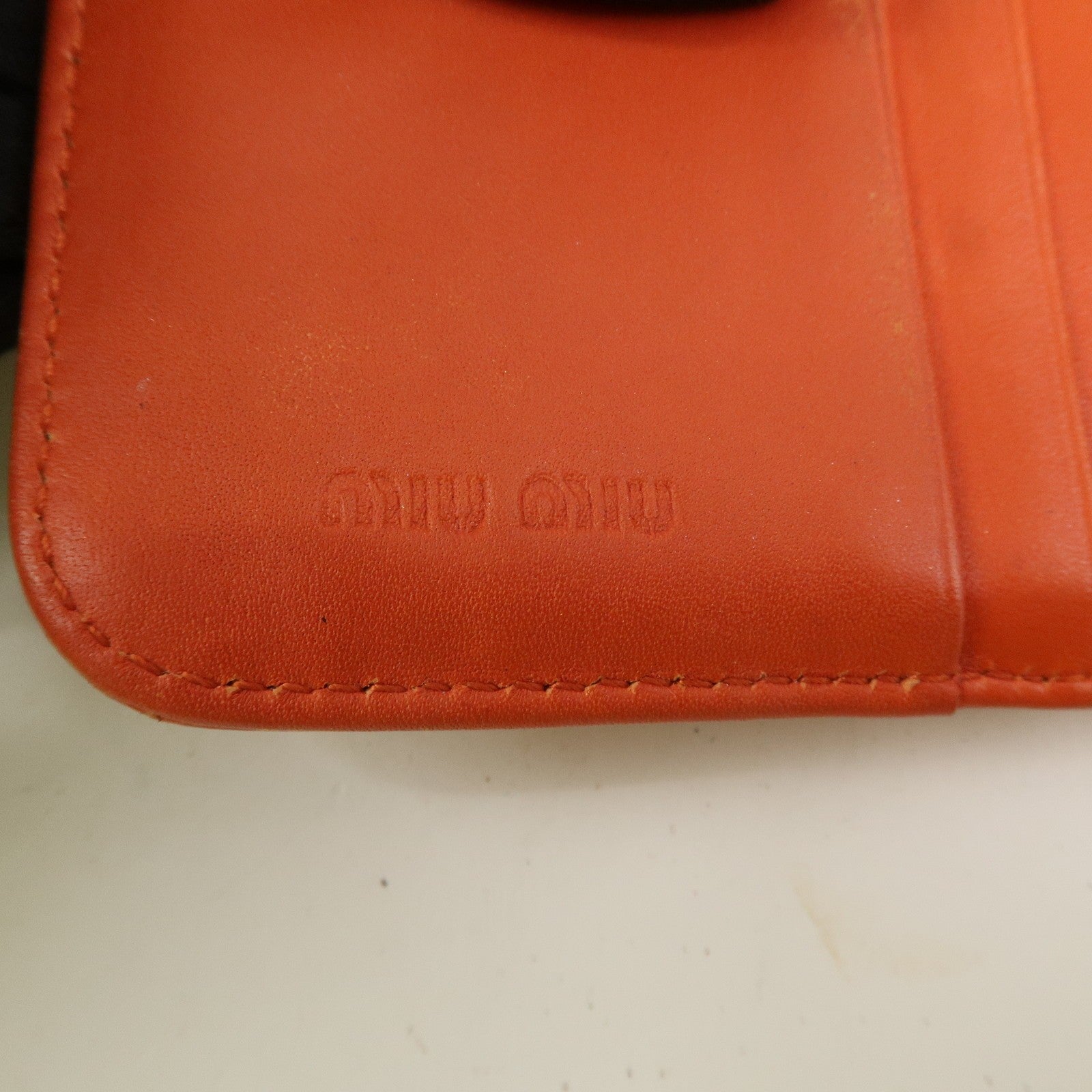 Miu Miu Wallet - Orange, Leather