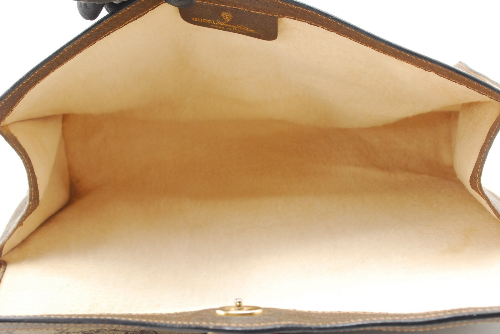 Gucci Sherry Clutch Bag - Beige, PVC Leather 